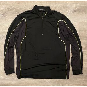 Nike Dri-Fit‎ Quarter 1/4 Zip Long Sleeve L Black Active Shirt Golf Running
